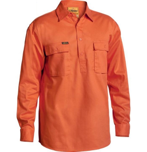 Picture of Bisley,Closed Front Cotton Drill Shirt